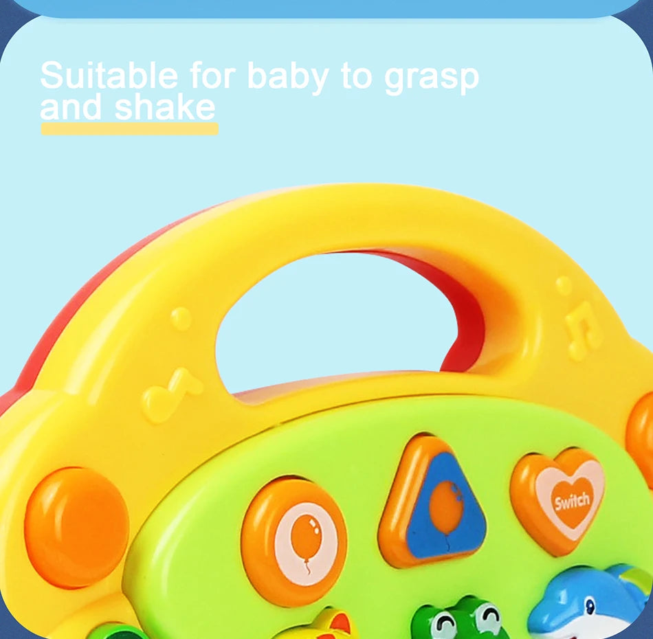 Animal Sound Piano Toy – Flashing Lights & Music for Kids