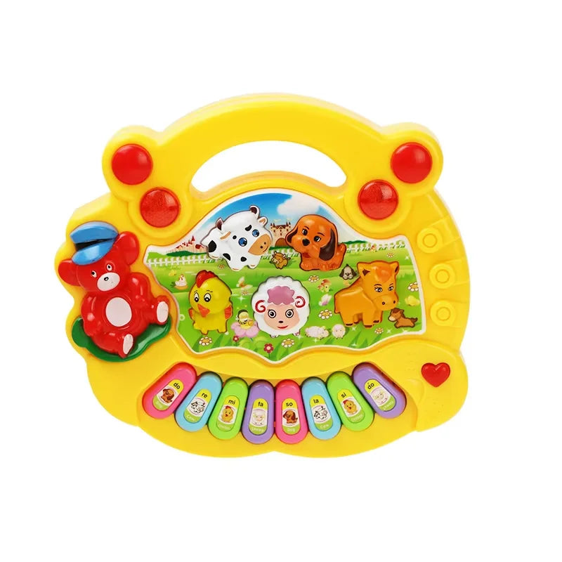 Animal Sound Piano Toy – Flashing Lights & Music for Kids