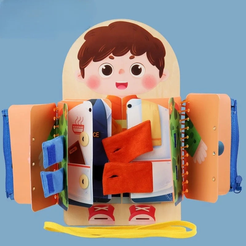 Wooden Activity Busy Board – Early Education & Sensory Play