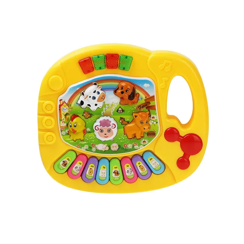 Animal Sound Piano Toy – Flashing Lights & Music for Kids
