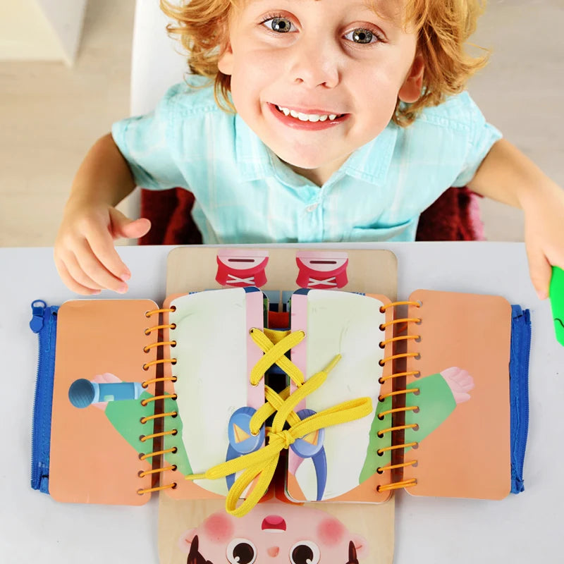 Wooden Activity Busy Board – Early Education & Sensory Play