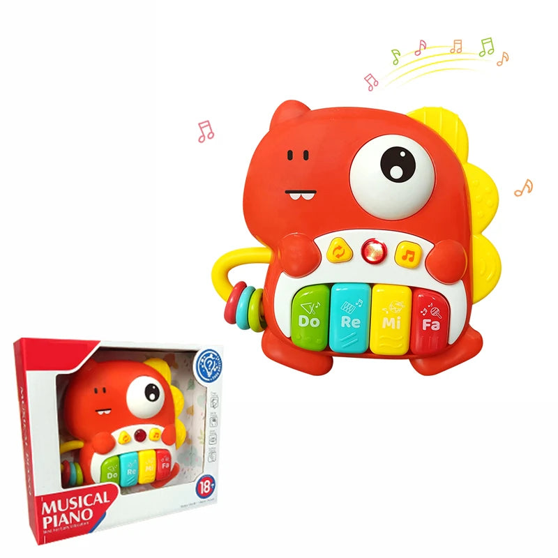 Animal Sound Piano Toy – Flashing Lights & Music for Kids