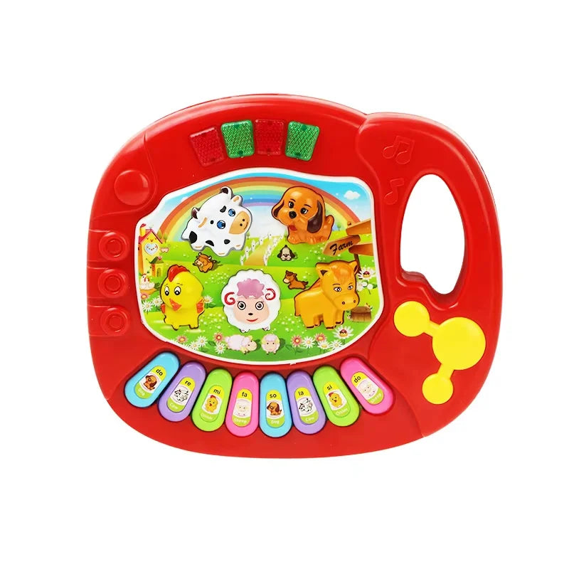 Animal Sound Piano Toy – Flashing Lights & Music for Kids