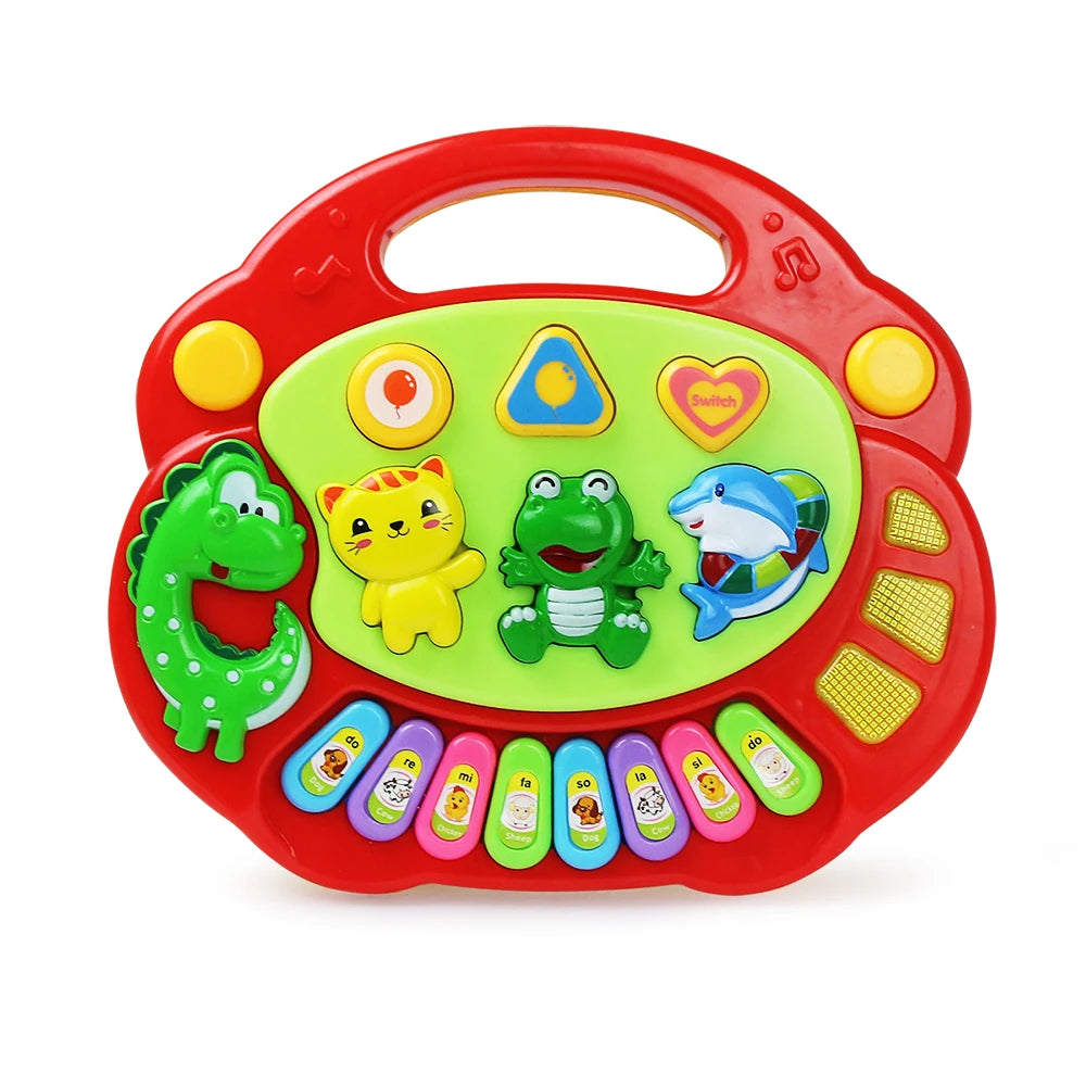 Animal Sound Piano Toy – Flashing Lights & Music for Kids